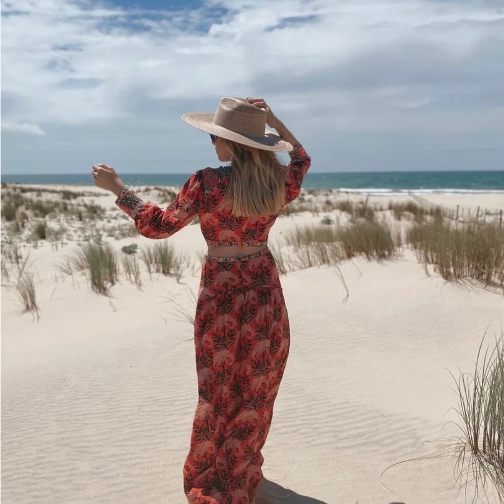 Floral Orange Maxi Dress BA&SH